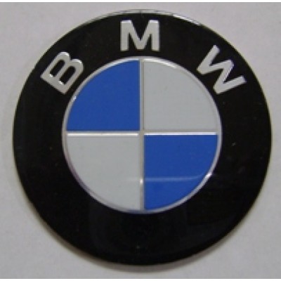 Наклейка на диск BMW 49 плоский с логотипом на колпачок колесных дисков