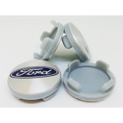 Колпачек в диск Ford (54/50) синий логотип/серебряный фон 6M211003AABL заглушка