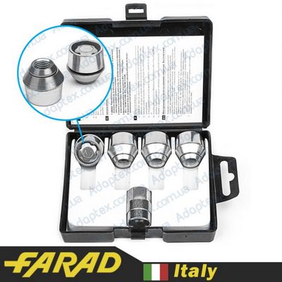 Секретные гайки Ford 12х1,5 L26 Конус Farad Flowerlock DA1/D (2 ключа) на колеса секретки для дисков