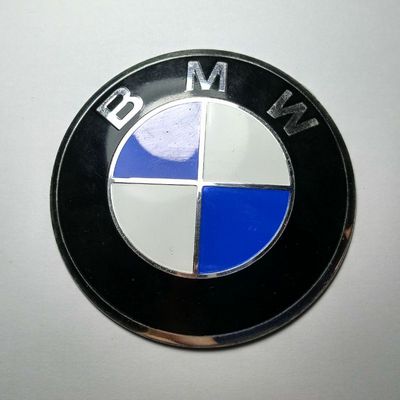 Наклейка на диск BMW 65 выпуклый аллюминий с логотипом на колпачок колесных дисков