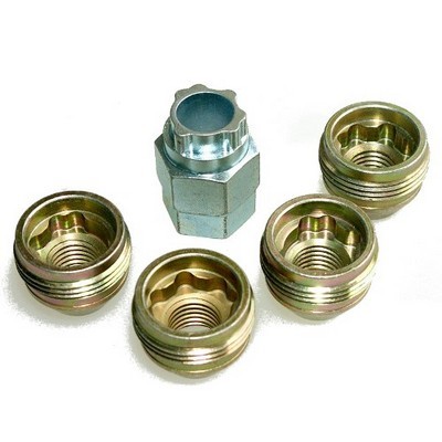Секретные гайки 14х1,5 L23мм конус McGard  24019 SU на колеса секретки для дисков