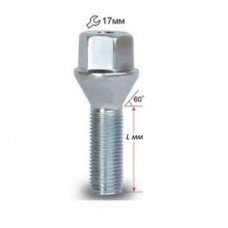 Болты 12*1,25 L42 Конус Цинк 17 ключ