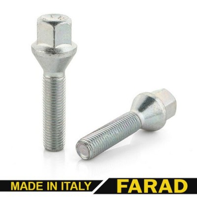 колісні Болты 14х1,25 L43 Конус цинк 17 ключ (Farad Italy) кріплення автомобільних дисків