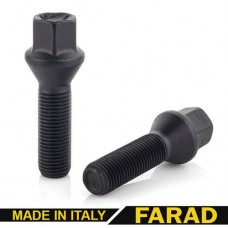 Болты 12х1,5 Конус L45 Чёрный цинк 17 ключ (Farad Italy)