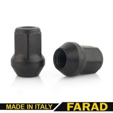 Гайки 12х1,25 L33mm 19 ключ Черный Цинк (Farad Italy)