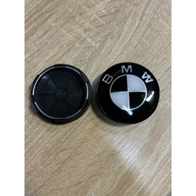 Колпачки на диски BMW (68/62) черные заглушка