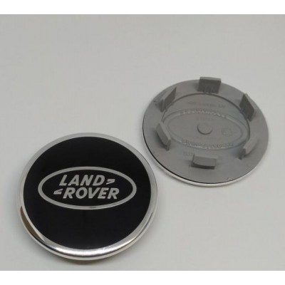 Колпачки на диски Land Rover (63/47) LR03 хром окантовка, чёрный заглушка