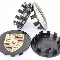 Колпачки на диски Porsche (65/47) Черные 95B601150A