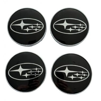 Колпачки в диски Subaru (60/56) черные заглушка