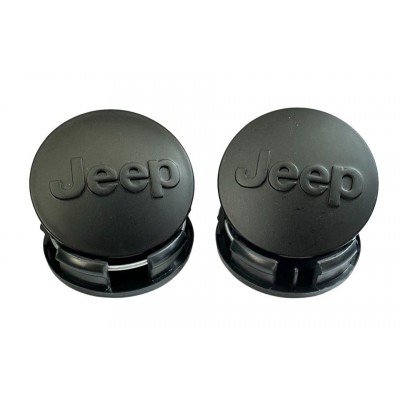Колпачок в диск Jeep (63/58) Черные матовый заглушка