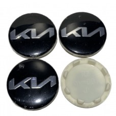 Колпачок в диск KIA 58/51мм черный/хром (52960-R0100)