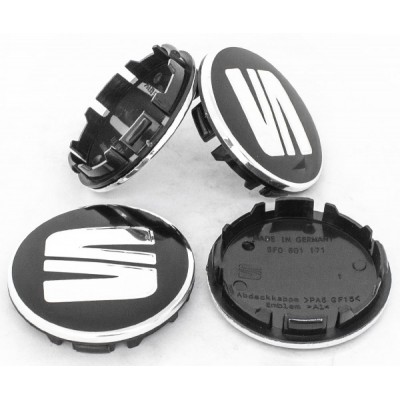 Колпачок в диск Seat (55/51,5) 5F0 601 171 Черный заглушка