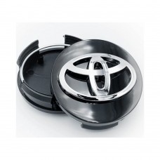 Колпачок на диски Toyota черный/хром лого 42603-YY150 (57/53)Black