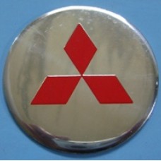 Наклейка на диск Mitsubishi 56 плоский красный