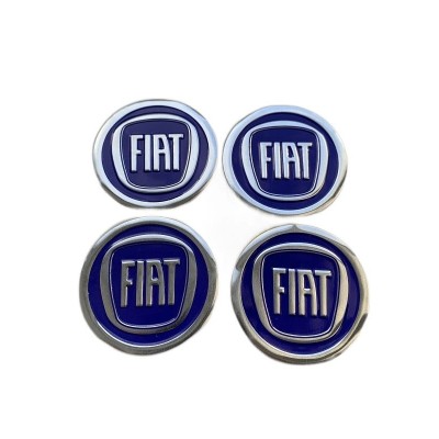 Наклейка на диск FIAT синяя 60мм NEW с логотипом на колпачок колесных дисков