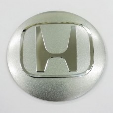 Наклейка на диск Honda D56 алюминий (Хромированный логотип на серебристом фоне)