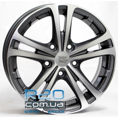 WSP Italy Skoda (W3502) Danubio 7x17 5x112 ET54 DIA57,1 (anthracite polished) в Днепре