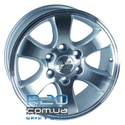 WSP Italy Toyota (W1707) Yokohama Prado 7x16 6x139,7 ET10 DIA106,1 (silver polished) в Днепре