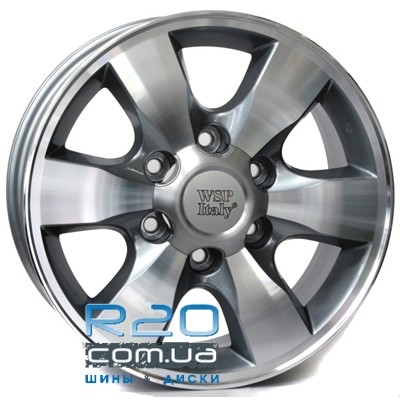 WSP Italy Toyota (W1760) Sapporo 7x16 6x139,7 ET30 DIA106,1 (anthracite polished) в Днепре