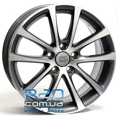 WSP Italy Volkswagen (W454) Eos Riace 8x18 5x112 ET44 DIA57,1 (anthracite polished) в Днепре