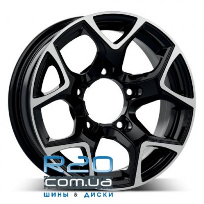 GMP Italia SJ15 5,5x15 5x139,7 ET5 DIA108,1 (gloss black) у Дніпрі