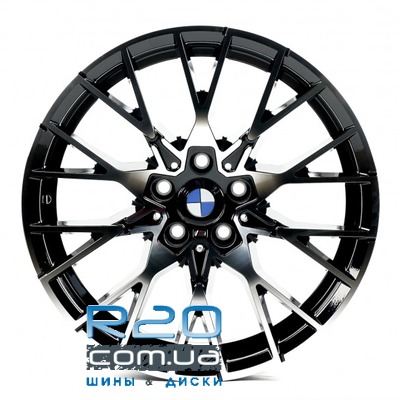 Replica BMW (B1392) 8x18 5x112 ET30 DIA66,6 (black machined face) в Днепре