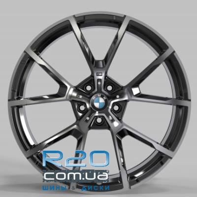 Replica BMW (B192B) 10,5x20 5x112 ET28 DIA66,6 (gloss black machined face) в Днепре