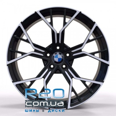 Replica BMW (B2110262) 11x21 5x112 ET24 DIA66,6 (gloss black machined face) в Днепре