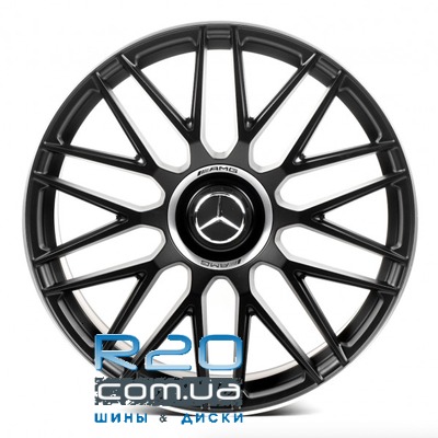 Replica Mercedes (MR01) 10x22 5x112 ET45 DIA66,6 (matt black lip polished) в Днепре