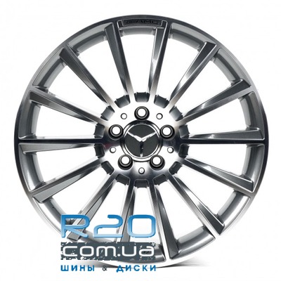 Replica Mercedes (MR2004) 9,5x20 5x112 ET43 DIA66,6 (light grey machined) у Дніпрі