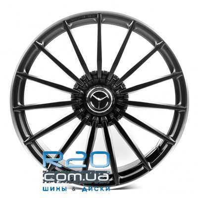 Replica Mercedes (MR2303139) 10x22 5x112 ET45 DIA66,6 (satin black lip polished) у Дніпрі