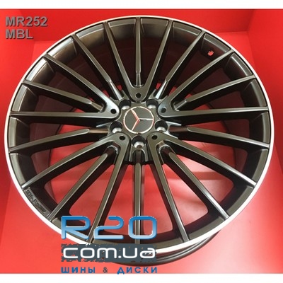 Replica Mercedes (MR252) 10,5x22 5x112 ET45 DIA66,6 (MBL) в Днепре