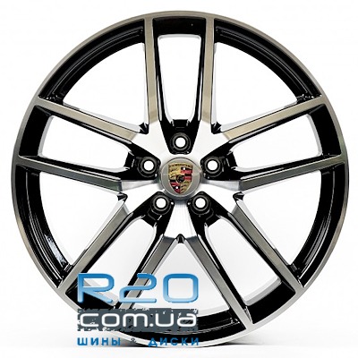 Replica Porsche (PR590) 9x20 5x112 ET26 DIA66,6 (gloss black machined face) у Дніпрі