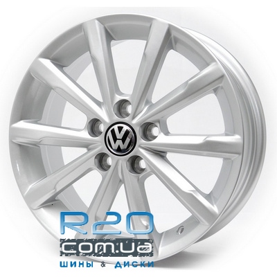 Replica Volkswagen (RX614) 6x15 5x100 ET40 DIA57,1 (silver) в Днепре