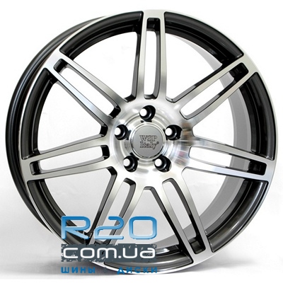 WSP Italy Audi (W557) S8 Cosma Two 8x18 5x112 ET30 DIA66,6 (anthracite polished) у Дніпрі