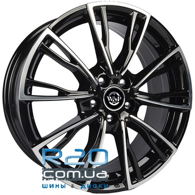 WSP Italy Volkswagen (WD006) Lugano 7,5x17 5x112 ET40 DIA57,1 (gloss black polished) в Днепре