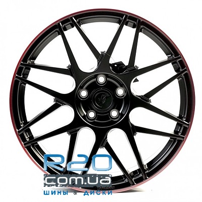 WS Forged WS-45M 10,5x19 5x112 ET50 DIA66,6 (satin black candy red lip) в Днепре