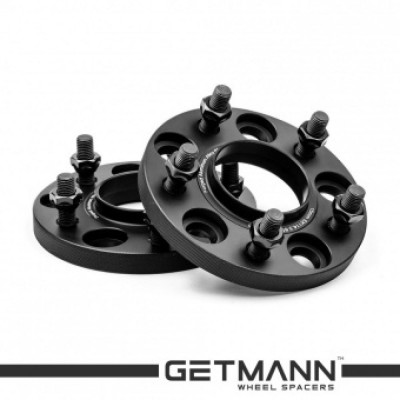 переходная Проставка Getmann 15мм 5x114,3 60,1 шпильки 12x1,5 Кованая Черная (Toyota, Lexus) адаптер для зміни вильоту