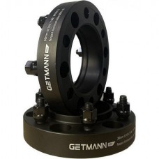 Проставки Getmann 25мм 6х139.7 dia106.1 шпильки 12х1,5 Кованные Черные (Toyota, Lexus)