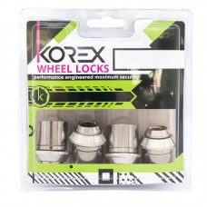 Секретные гайки 12х1,5 L36мм Конус Увеличенный 19/21 ключ FORD Korex