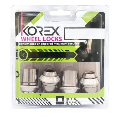 Секретные гайки 12х1,5 L36мм Конус Увеличенный 19/21 ключ FORD Korex на колеса секретки для дисков