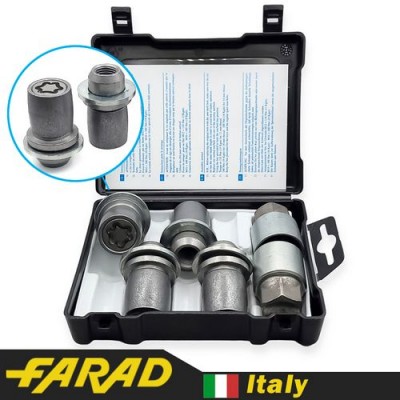 Секретные гайки 14х1,5 L48 Прессшайба Farad Starlock AG7/E (2 ключа) на колеса секретки для дисків