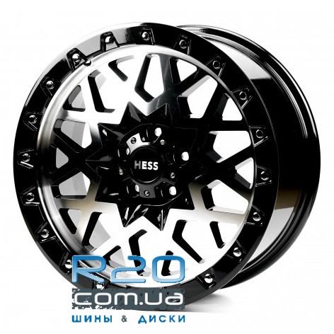 Off Road Wheels OW1458 8,5x18 5x112 ET40 DIA66,6 (gloss black milling spoke chrome rivet) в Днепре