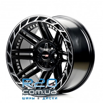 Off Road Wheels OW8128 10x20 10x139,7/150 ET-18 DIA110,1 (matt black machined lip) у Дніпрі