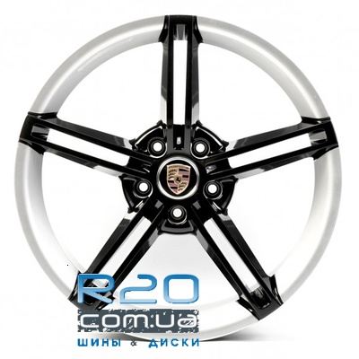 Replica Porsche (PR886) 9,5x21 5x130 ET59 DIA71,6 (black white flange) у Дніпрі
