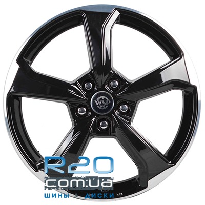 WSP Italy Audi (WD005) Formentera 7x18 5x112 ET43 DIA57,1 (gloss black polished) в Днепре